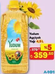 YUDUM AYÇİÇEK YAĞI 4,5 L